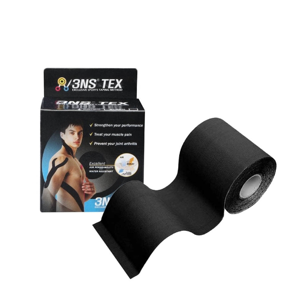 3NS Kinesio Tape Black 5cm x 5m