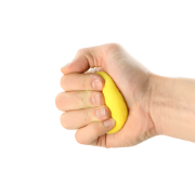 Picture of CanDo Memory Foam Squeeze Ball - Yellow X-lite