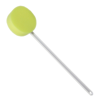 Picture of CanDo Long Scrub Sponge, Round & Bendable - Yellow