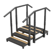 Picture of Adjustable Metal Rehabilitation Straight Stairs