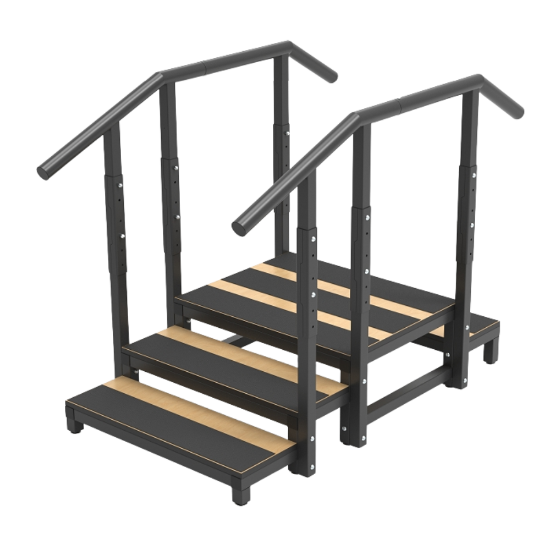 Picture of Adjustable Metal Rehabilitation Straight Stairs