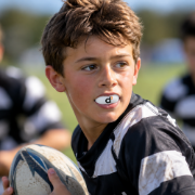 Picture of d3 Mouth Gaurd Youth Double Gel White/Black