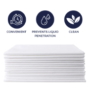 Picture of Disposable Bed Protector with Plastic Backing (Pack of 10)
