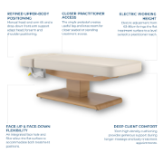 Picture of HT Basic Height Adjustable Oak Spa Table