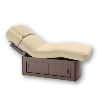 Picture of HT Deluxe Walnut Spa Table with Storage Cabinet