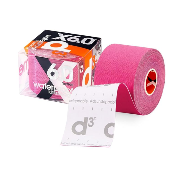 Picture of d3 Extreme Synthetic Kinesiology Tape Pink 6m x 5cm